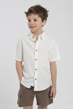 Camisa manga corta nino Classic Blanco 8