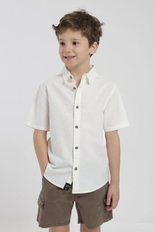 Camisa manga corta nino Classic Blanco 8