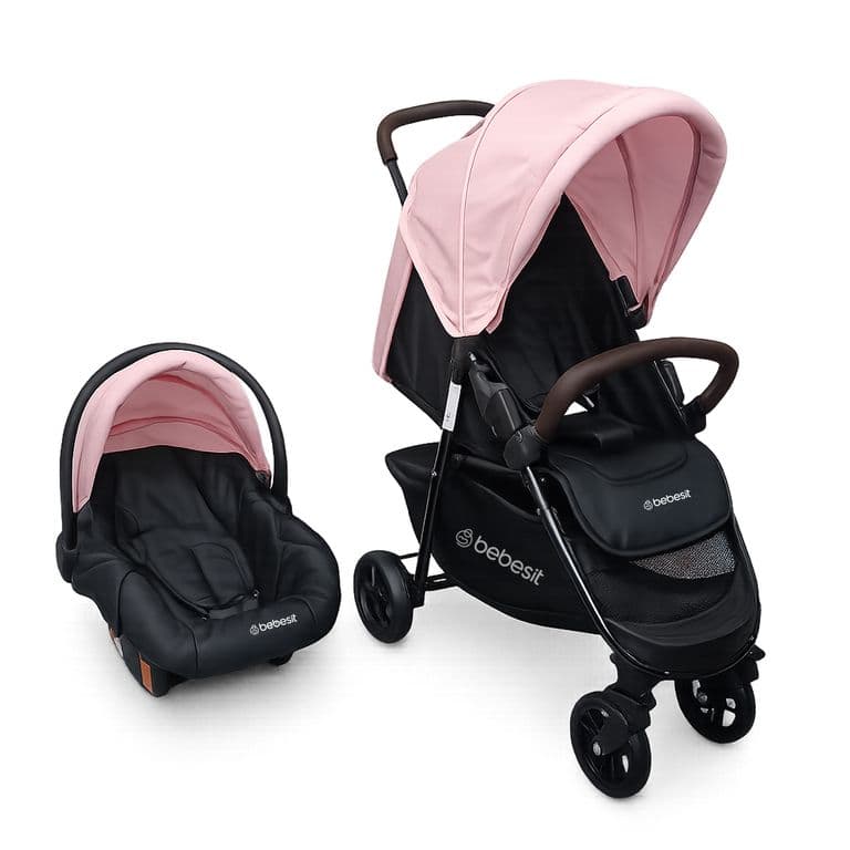 Coche Travel System Elora Rosado Rosado claro