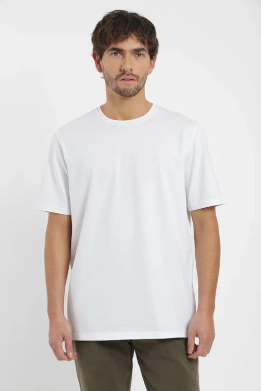 Polera manga corta hombre Plain Blanco XS