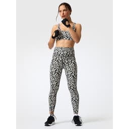Calza Ankle Maya Aloe Estampado Mujer Blanco M
