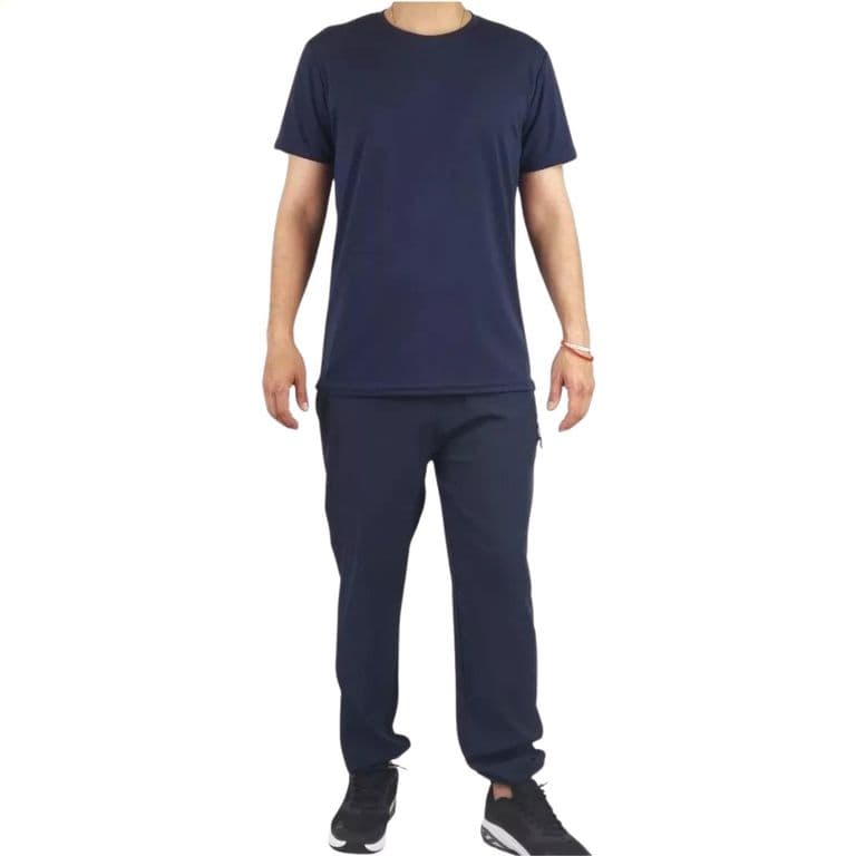 Jogger Deportivo Hombre Verano Secado Rapido 375 Azul Marino M/L