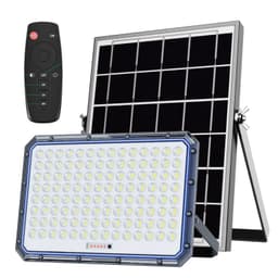 Foco Reflector Solar LED 3000W Exterior + Panel Solar + Control Remoto IP67