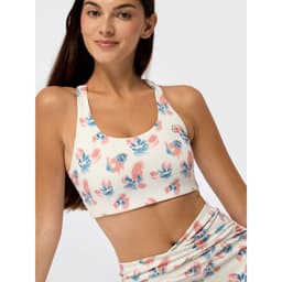 Peto High Support Aloe Estampado Mujer Blanco XS