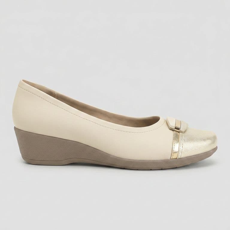 Zapato Mujer Crema/Dorado Ivone Beige 39