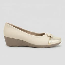 Zapato Mujer Crema/Dorado Ivone Beige 36