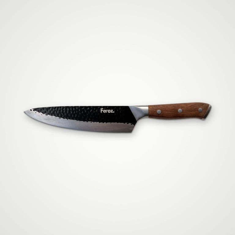 Cuchillo Parrillero 8" Iron Hoja Martillada Acero Inoxidable