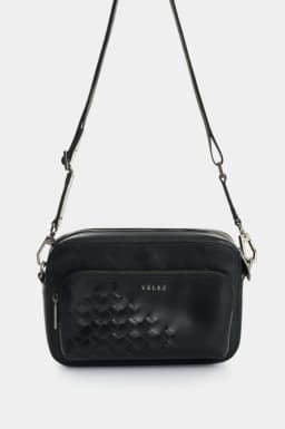 Velez Bandolera Cuero Con Detalle Tejido Hombre Kansas 2.0