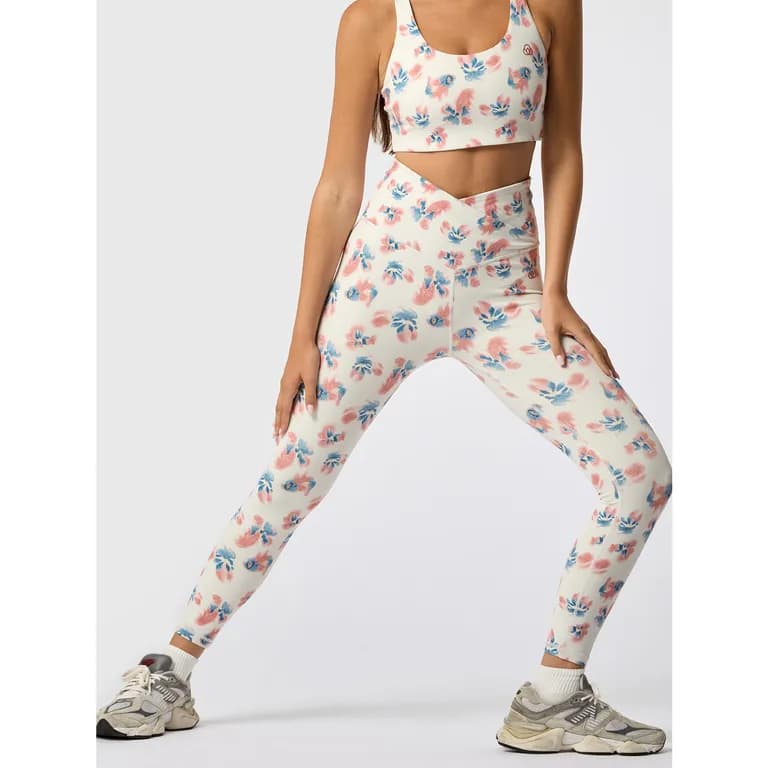 Calza Ankle Eva Aloe Estampado Mujer Blanco XS