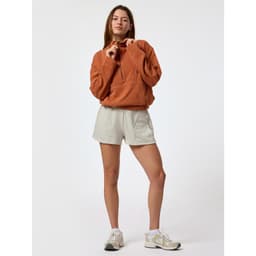 Poleron Funnel-Neck Half Zip Naranjo Mujer Naranjo S