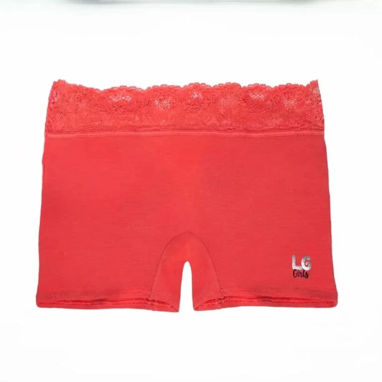 Pantaleta Con Encaje Nina AC-193 Cotton Spandex Coral 10-12