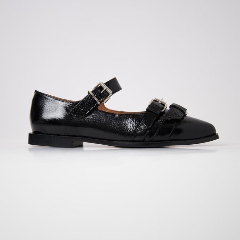 Zapato Cuero Mujer Iris Negro Negro 39