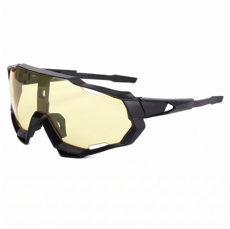 Lentes de Sol Ciclismo B-098 UV400 Marco TR90 Lente Escudo Unisex Amarillo TALLA UNICA