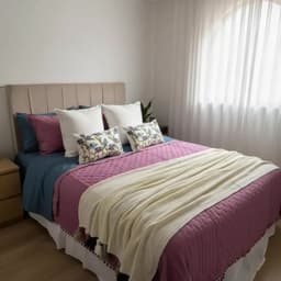 Set Renovacion Dormitorio Jardin De Lavanda 8 Piezas Azul KING