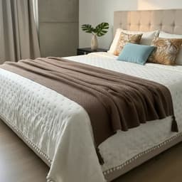 Set Renovacion Dormitorio Arena Natural 6 Piezas Gris 2 PLAZAS