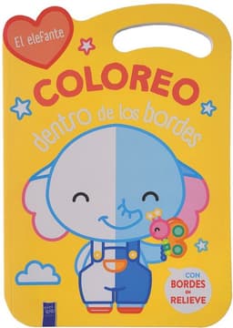 Coloreo Dentro De Los Bordes. Elefante