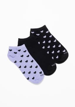 Pack 3 Calcetines Tobilleros Bambu Mujer Negro 35-39