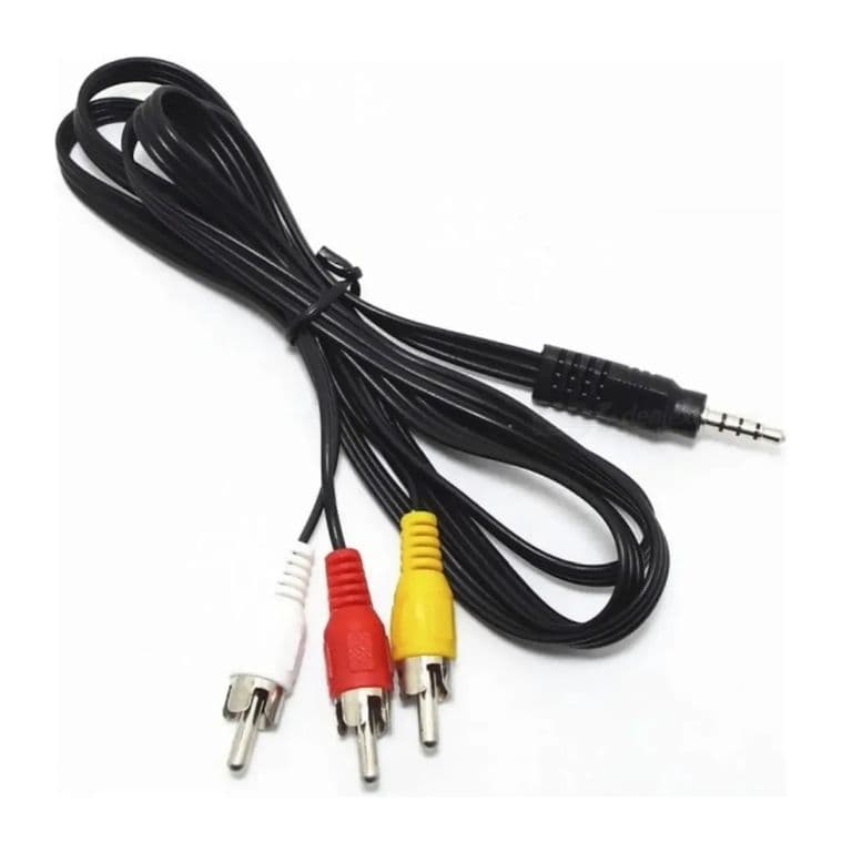 Cable 3x1 Rca A Jack 35mm Gris