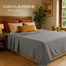 Juego De Sabanas 800 Hilos 2.0 Plazas- 4 Piezas 812 Gris