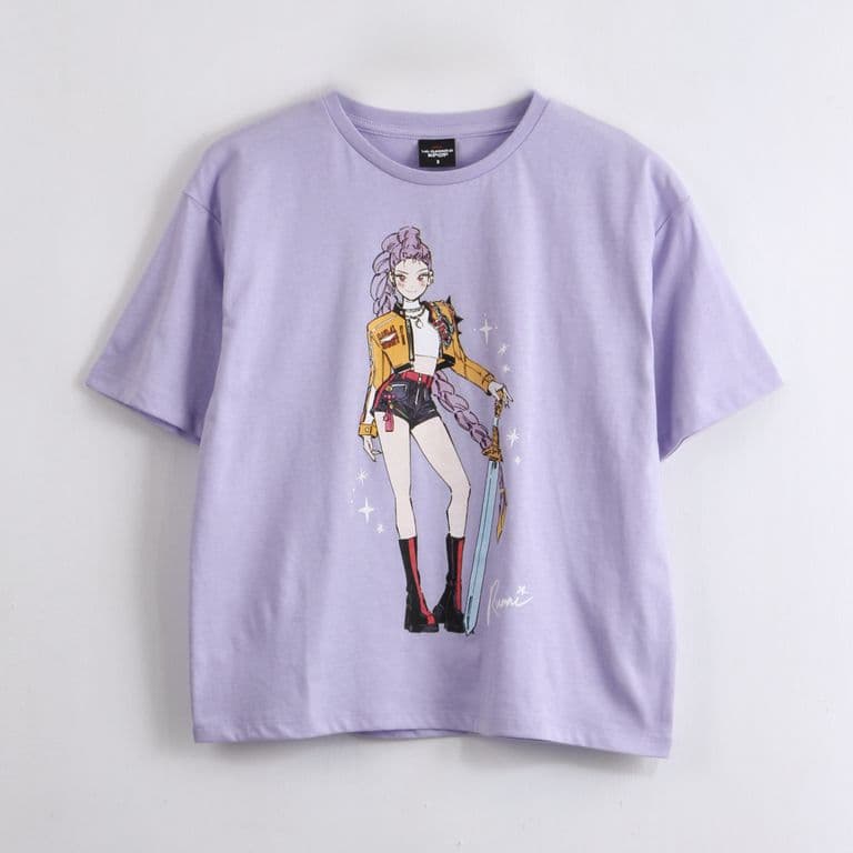 Polera Manga Corta Nina Rumi Morado Morado 12