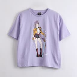 Polera Manga Corta Nina Rumi Morado Morado 10