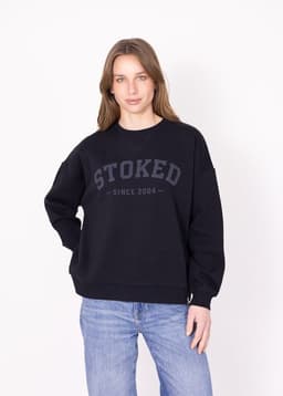 Poleron Oldschool Mujer Negro Negro S