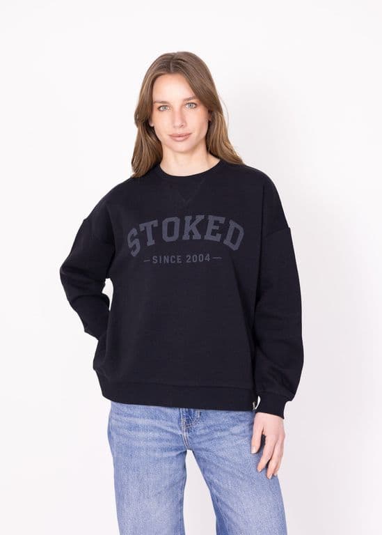 Poleron Oldschool Mujer Negro Negro S