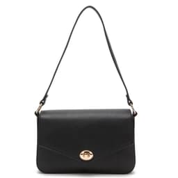 Cartera mujer negro retro con tapa Negro TALLA UNICA