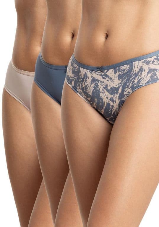 Pack 3 Pantaletas Mujer P314.15-AZU8 Azul S