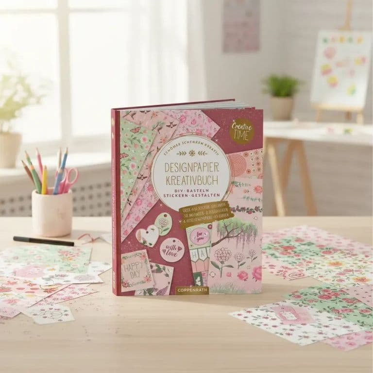 Libro creativo de papel para diseno de Garden Glory - Sumergete en el mundo del diseno con estilo