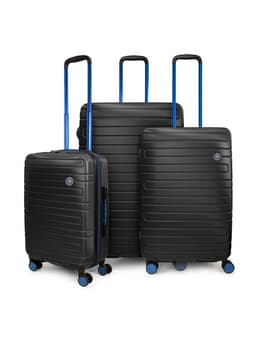 Set 3 Maletas Cabina Mediana Grande Milan negro Negro L
