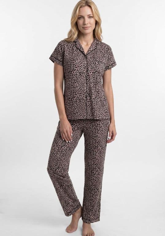 Pijama  largo Abotonado Super Soft Mujer Multicolor 2XL