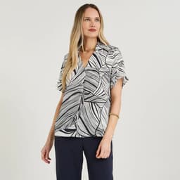 Blusa Camisera Mujer Azul Azul L