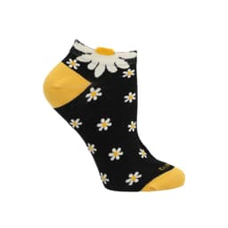Calcetin Mujer Ped Daisy Negro Negro TALLA UNICA