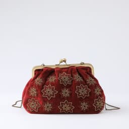 Cartera Clutch Jolie Burgundy Rojo TALLA UNICA