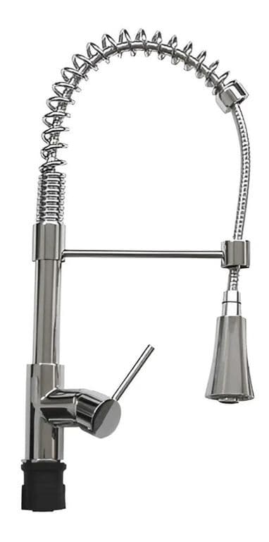 Grifo Monomando Profesional Taumm Con Cuello Extensible Para Lavaplatos