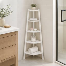 Mueble Esquinero Multiambiente 5 Niveles Blanco Modelo 106