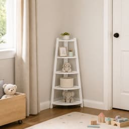 Mueble Esquinero Multiambiente 5 Niveles Blanco 106 Elegante
