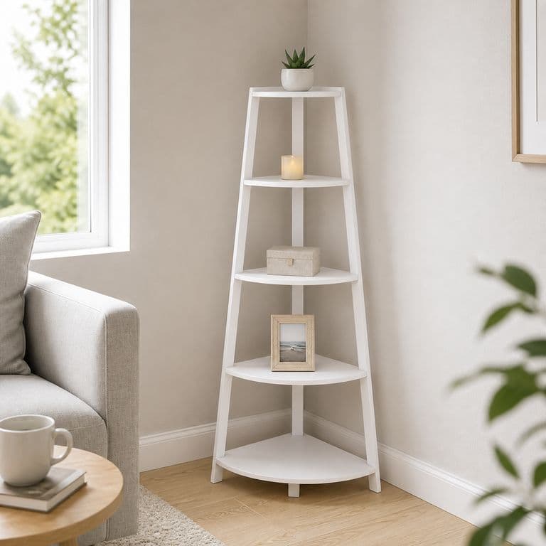 Mueble Esquinero Multiambiente 5 Niveles Blanco 106