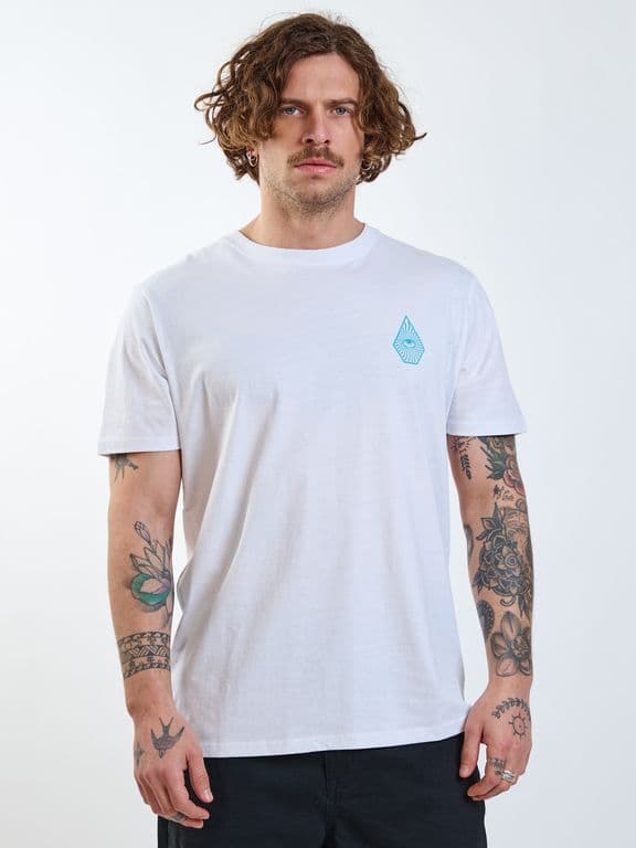 Polera MC V-Ent Blanco Hombre Blanco 2XL