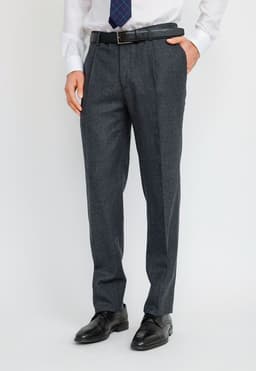 Pantalon Formal Hombre Classic Flannel Marengo Gris Oscuro 60