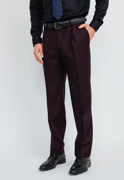 Pantalon Formal Hombre Classic Flannel Morado Morado 48