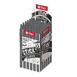 Lapiz Pasta Stick 024 1.0 mm Negro 50 Unidades