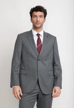 Traje Hombre Formal Lana 100'S Travel Gris Gris 60
