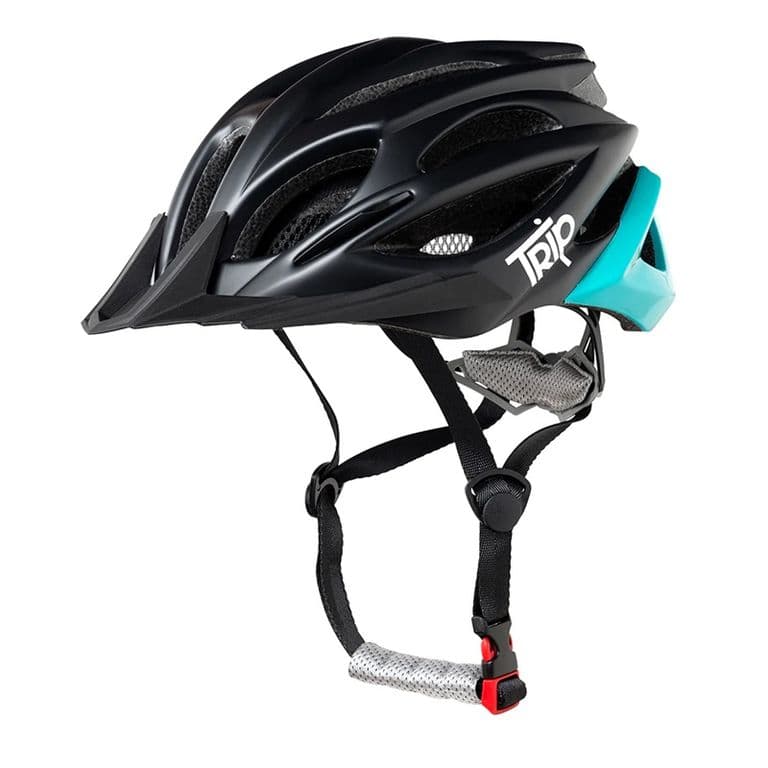 CASCO BICI MTB DELIRIUM NEGRO/TURQUESA