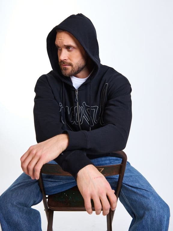 Poleron FZ Shoreline Negro Hombre Negro XL