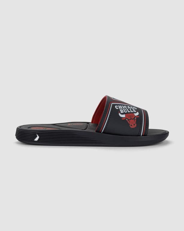 Sandalia Hombre Negro/Azul Chicago Bulls Pump Negro 42