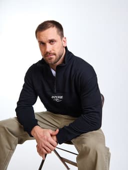 Poleron HZ Seeker Negro Hombre Negro XL