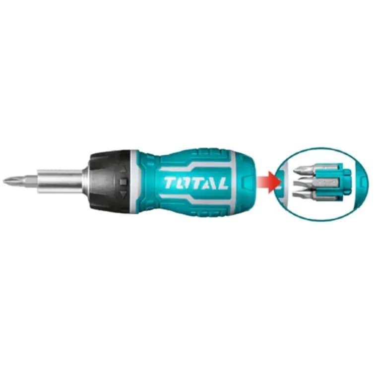 Destornillador Ratchet Total TACSDS1726 8 en 1