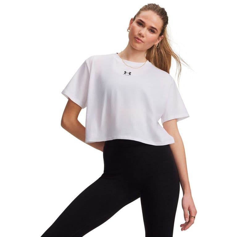 Polera manga corta Rival Boxy blanca Mujer Blanco S